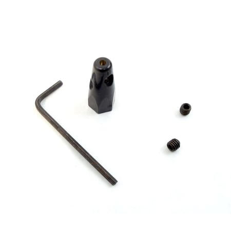 Maxpower Cone Whip Adapter with Allen Wrench & Set Screws, Black MA2539367